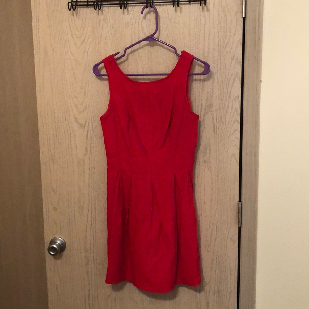 Red dress, worn twice